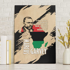 Marcus Garvey Day Canvas Wall Art UNIA Flag Mix African Map - African Pride