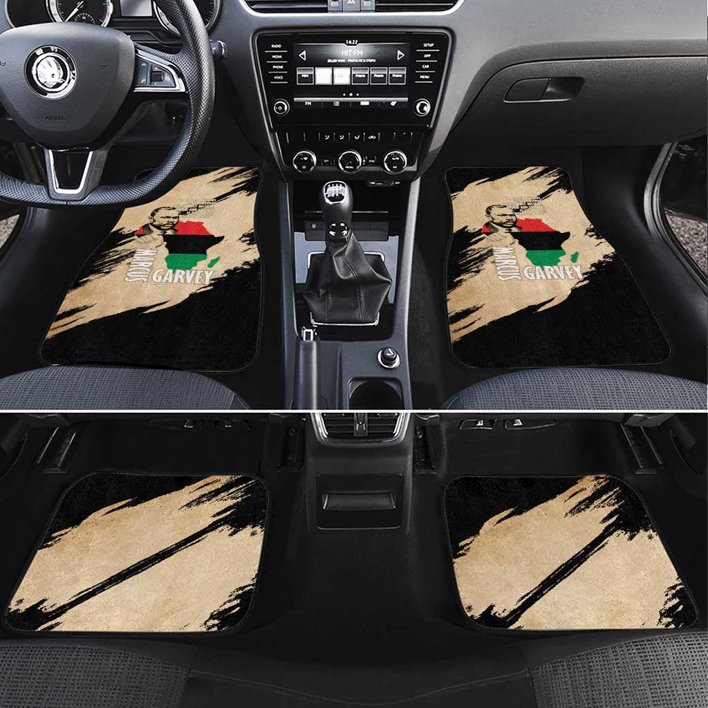 Marcus Garvey Day Car Mats UNIA Flag Mix African Map - African Pride