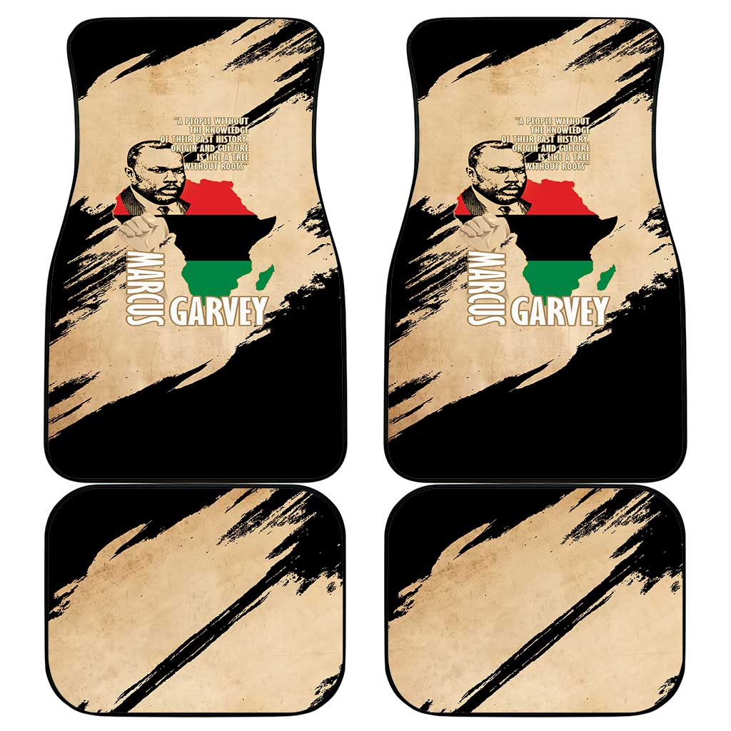 Marcus Garvey Day Car Mats UNIA Flag Mix African Map - African Pride