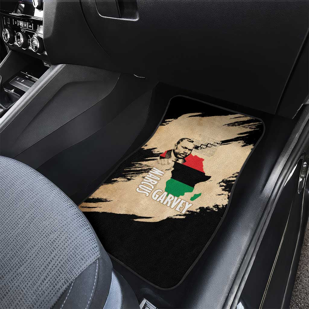 Marcus Garvey Day Car Mats UNIA Flag Mix African Map - African Pride