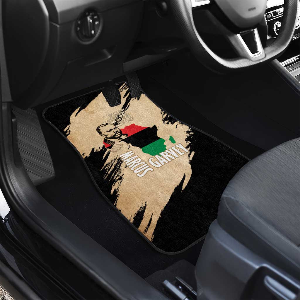 Marcus Garvey Day Car Mats UNIA Flag Mix African Map - African Pride