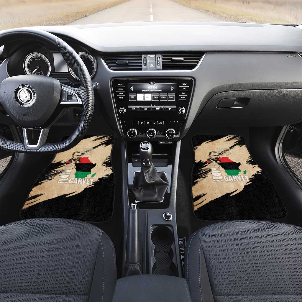 Marcus Garvey Day Car Mats UNIA Flag Mix African Map - African Pride