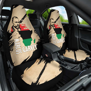 Marcus Garvey Day Car Seat Cover UNIA Flag Mix African Map - African Pride