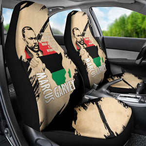 Marcus Garvey Day Car Seat Cover UNIA Flag Mix African Map - African Pride