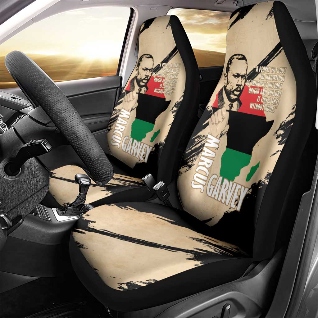 Marcus Garvey Day Car Seat Cover UNIA Flag Mix African Map - African Pride