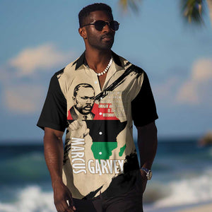 Marcus Garvey Day Hawaiian Shirt UNIA Flag Mix African Map - African Pride
