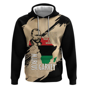 Marcus Garvey Day Hoodie UNIA Flag Mix African Map - African Pride