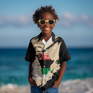 Marcus Garvey Day Kid Hawaiian Shirt UNIA Flag Mix African Map - African Pride