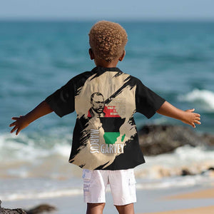 Marcus Garvey Day Kid Hawaiian Shirt UNIA Flag Mix African Map - African Pride