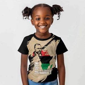 Marcus Garvey Day Kid T shirt UNIA Flag Mix African Map - African Pride
