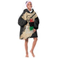 Marcus Garvey Day Kid Wearable Blanket Hoodie UNIA Flag Mix African Map - African Pride