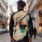 Marcus Garvey Day Long Sleeve Button Shirt UNIA Flag Mix African Map - African Pride