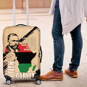 Marcus Garvey Day Luggage Cover UNIA Flag Mix African Map - African Pride