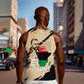 Marcus Garvey Day Men Tank Top UNIA Flag Mix African Map - African Pride