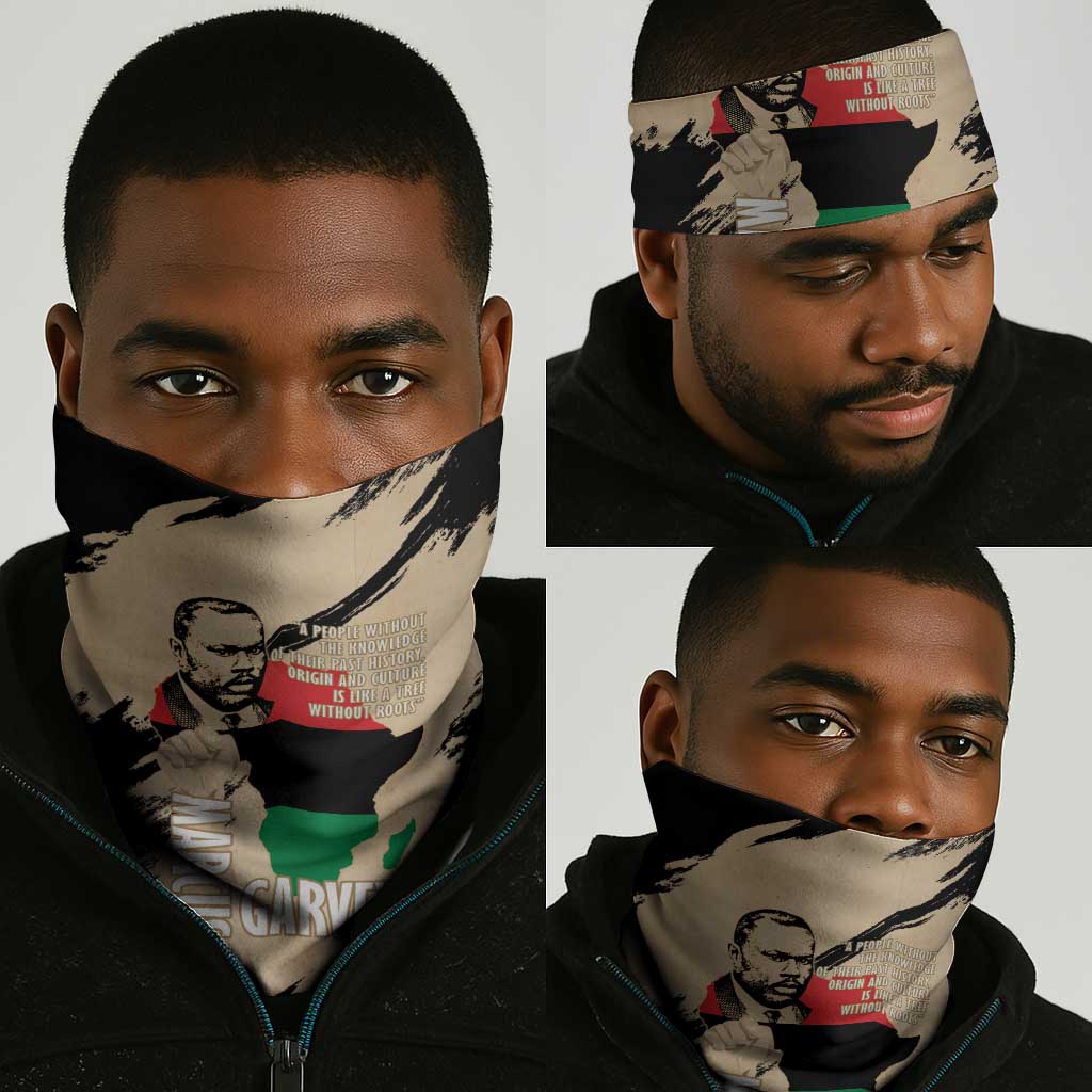 Marcus Garvey Day Neck Gaiter UNIA Flag Mix African Map LT14
