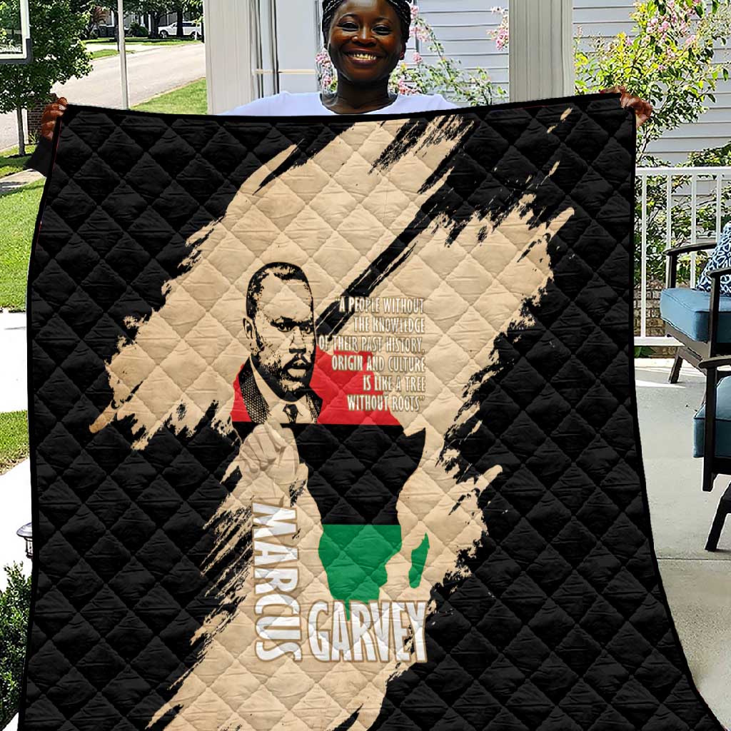 Marcus Garvey Day Quilt UNIA Flag Mix African Map - African Pride