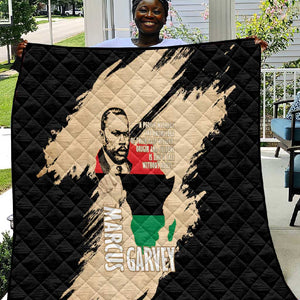 Marcus Garvey Day Quilt UNIA Flag Mix African Map - African Pride