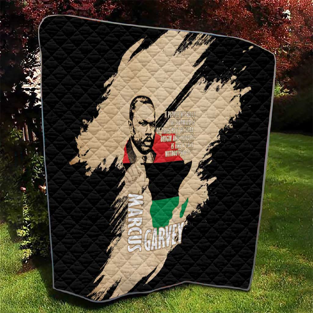 Marcus Garvey Day Quilt UNIA Flag Mix African Map - African Pride