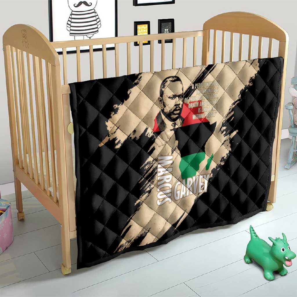 Marcus Garvey Day Quilt UNIA Flag Mix African Map - African Pride