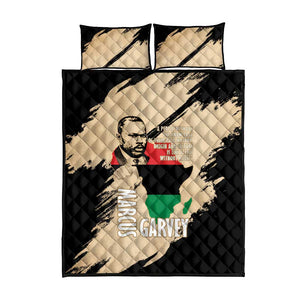 Marcus Garvey Day Quilt Bed Set UNIA Flag Mix African Map - African Pride