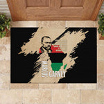 Marcus Garvey Day Rubber Doormat UNIA Flag Mix African Map - African Pride