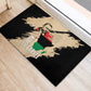 Marcus Garvey Day Rubber Doormat UNIA Flag Mix African Map - African Pride