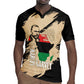 Marcus Garvey Day Rugby Jersey UNIA Flag Mix African Map - African Pride