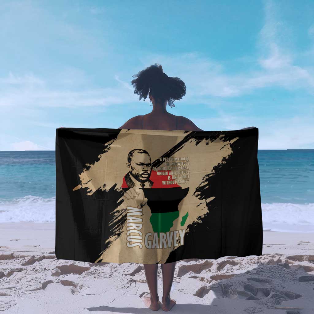 Marcus Garvey Day Sarong UNIA Flag Mix African Map - African Pride