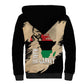 Marcus Garvey Day Sherpa Hoodie UNIA Flag Mix African Map - African Pride