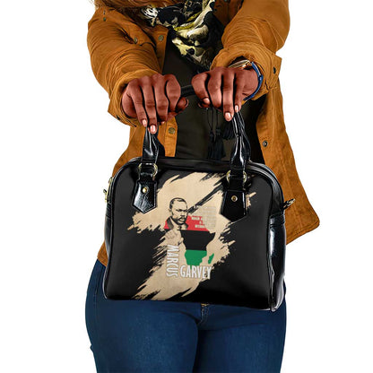 Marcus Garvey Day Shoulder Handbag UNIA Flag Mix African Map - African Pride