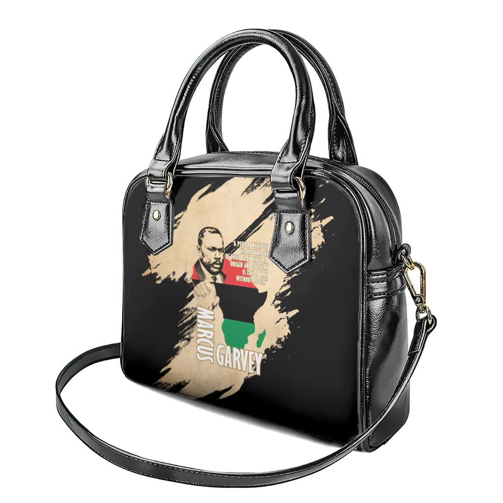 Marcus Garvey Day Shoulder Handbag UNIA Flag Mix African Map - African Pride