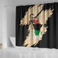Marcus Garvey Day Shower Curtain UNIA Flag Mix African Map - African Pride