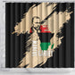 Marcus Garvey Day Shower Curtain UNIA Flag Mix African Map - African Pride