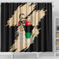 Marcus Garvey Day Shower Curtain UNIA Flag Mix African Map - African Pride