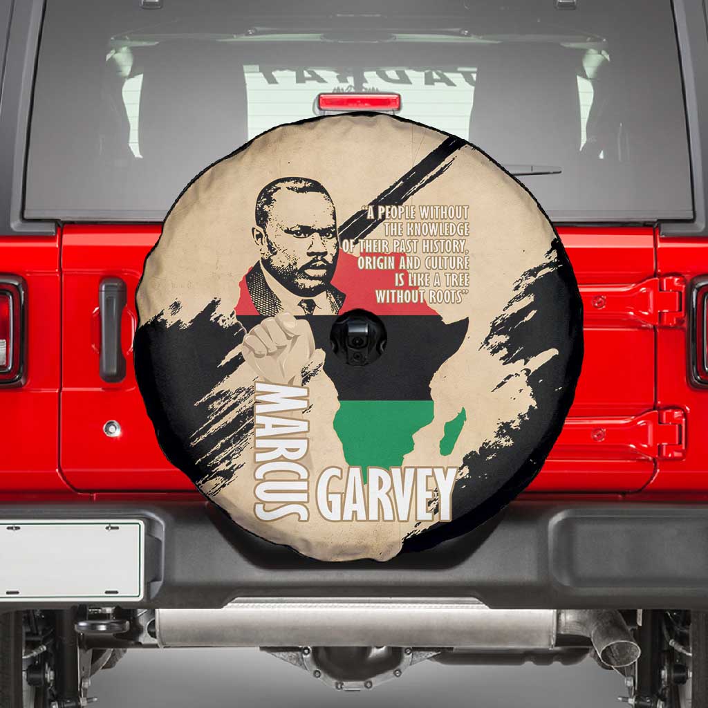 Marcus Garvey Day Spare Tire Cover UNIA Flag Mix African Map - African Pride