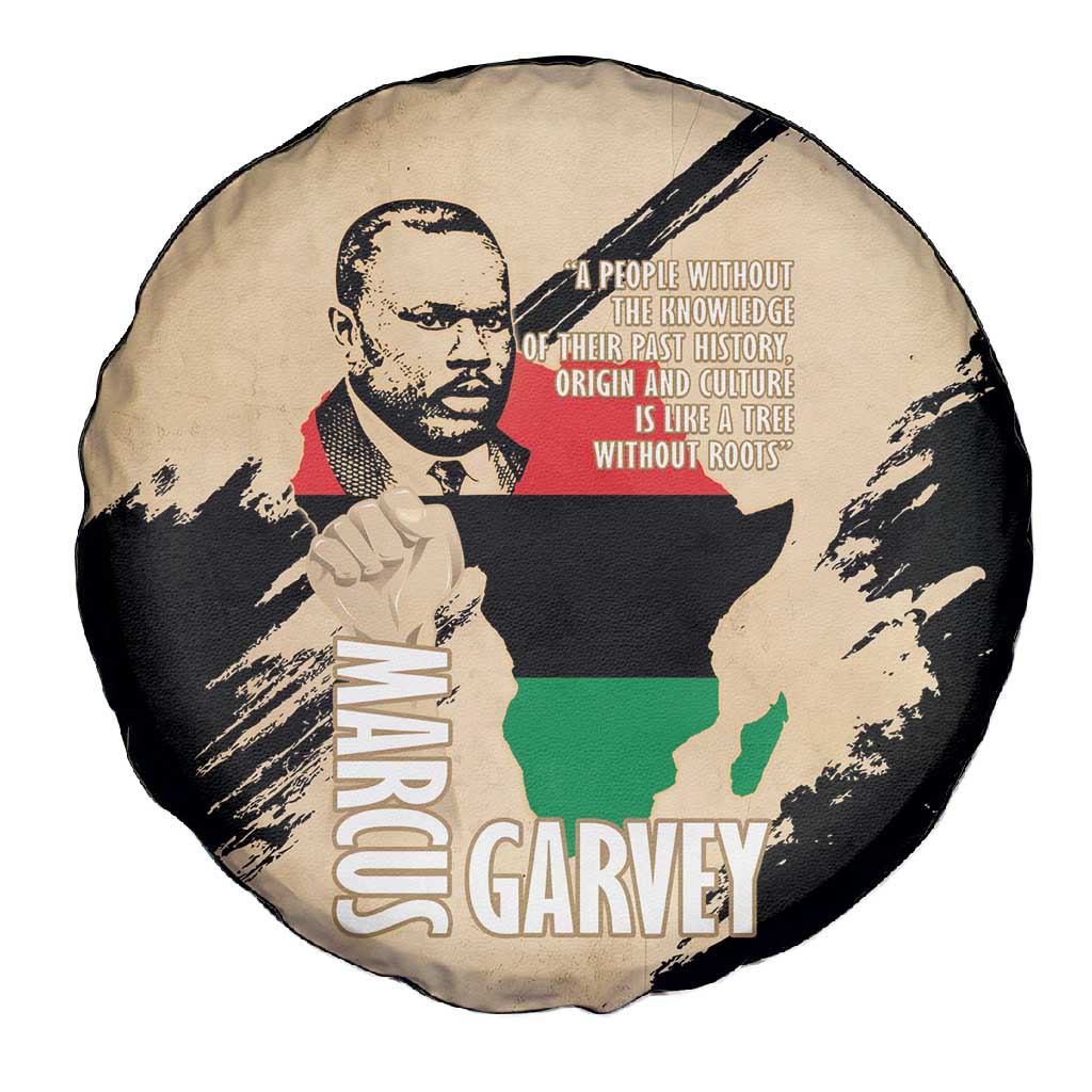 Marcus Garvey Day Spare Tire Cover UNIA Flag Mix African Map - African Pride