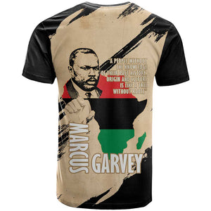 Marcus Garvey Day T shirt UNIA Flag Mix African Map - African Pride