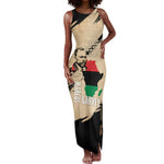 Marcus Garvey Day Tank Maxi Dress UNIA Flag Mix African Map - African Pride