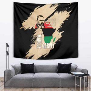Marcus Garvey Day Tapestry UNIA Flag Mix African Map - African Pride