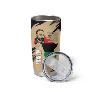 Marcus Garvey Day Tumbler Cup UNIA Flag Mix African Map - African Pride