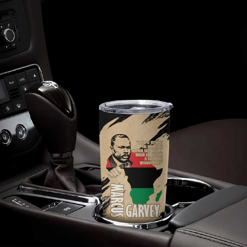 Marcus Garvey Day Tumbler Cup UNIA Flag Mix African Map - African Pride