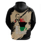 Marcus Garvey Day Zip Hoodie UNIA Flag Mix African Map - African Pride