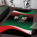 Marcus Garvey 1887 Area Rug African Map Curves Style - African Pride