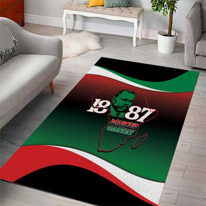Marcus Garvey 1887 Area Rug African Map Curves Style - African Pride