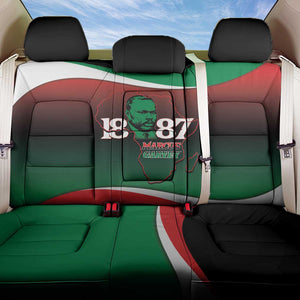 Marcus Garvey 1887 Back Car Seat Cover African Map Curves Style - African Pride
