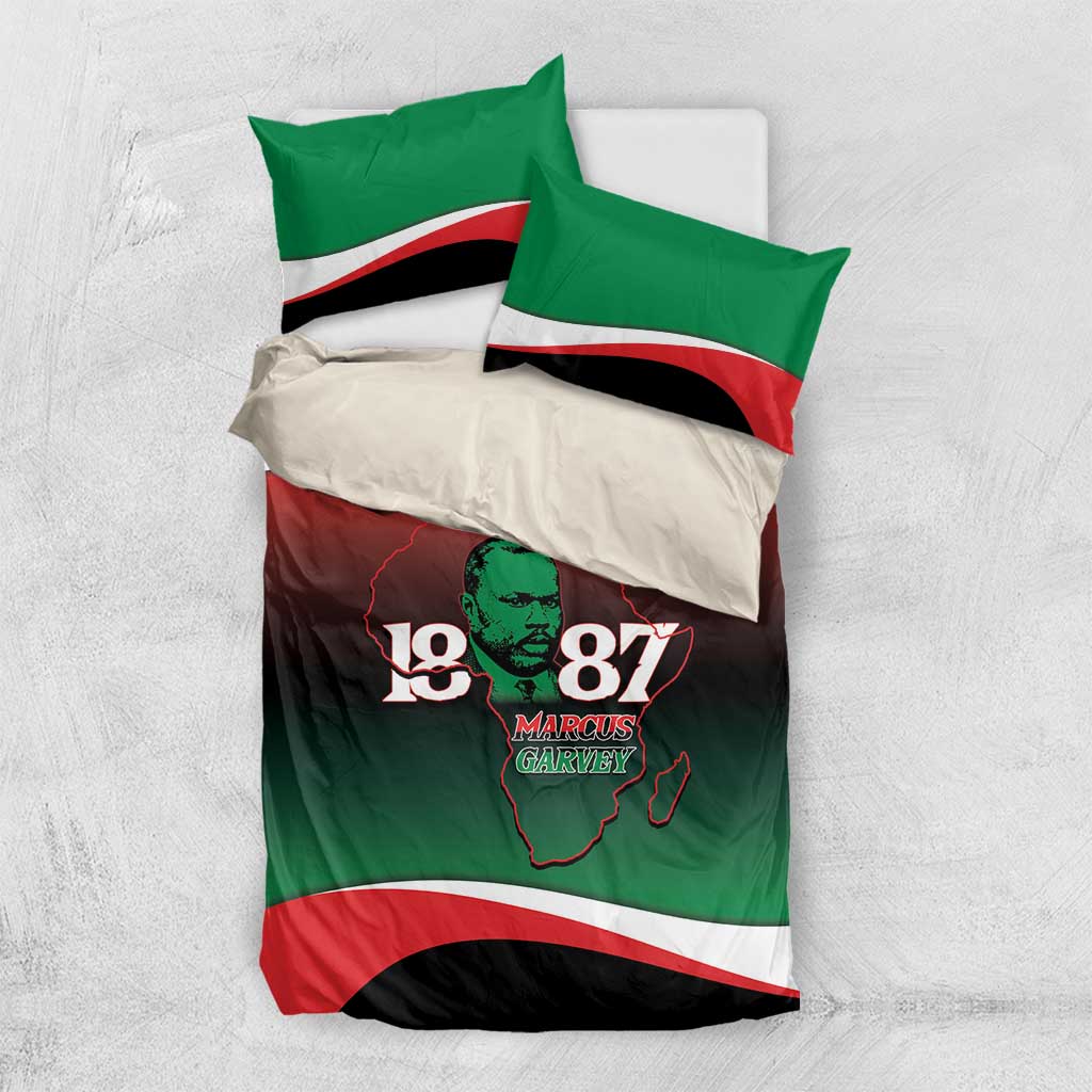 Marcus Garvey 1887 Bedding Set African Map Curves Style - African Pride