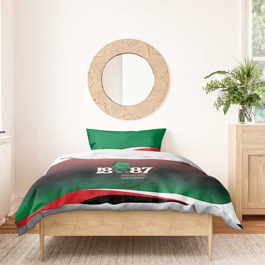 Marcus Garvey 1887 Bedding Set African Map Curves Style - African Pride