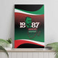 Marcus Garvey 1887 Canvas Wall Art African Map Curves Style - African Pride