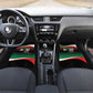 Marcus Garvey 1887 Car Mats African Map Curves Style - African Pride