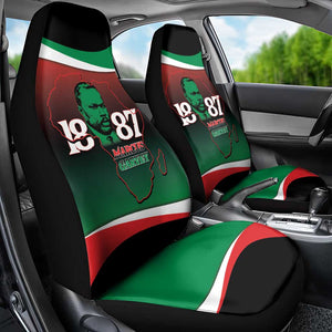 Marcus Garvey 1887 Car Seat Cover African Map Curves Style - African Pride